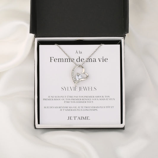 Coffret Collier "À la femme de ma vie"